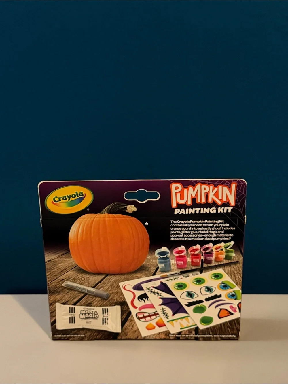 Crayola Halloween Pumpkin Painting Kit - Orange, Green, Purple, Pink, Red, Blue